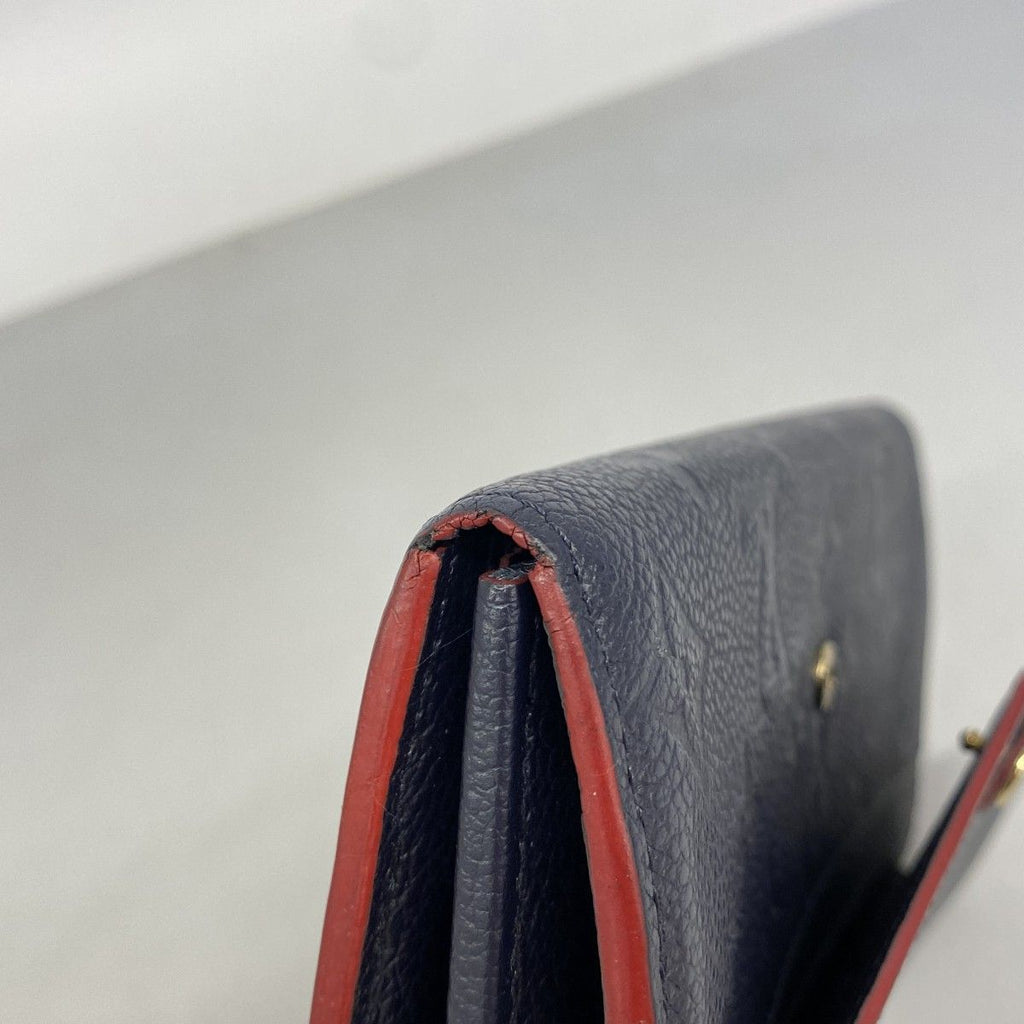 Louis Vuitton Wallet Monogram Empreinte Portefeuille Sarah Marine — view 7