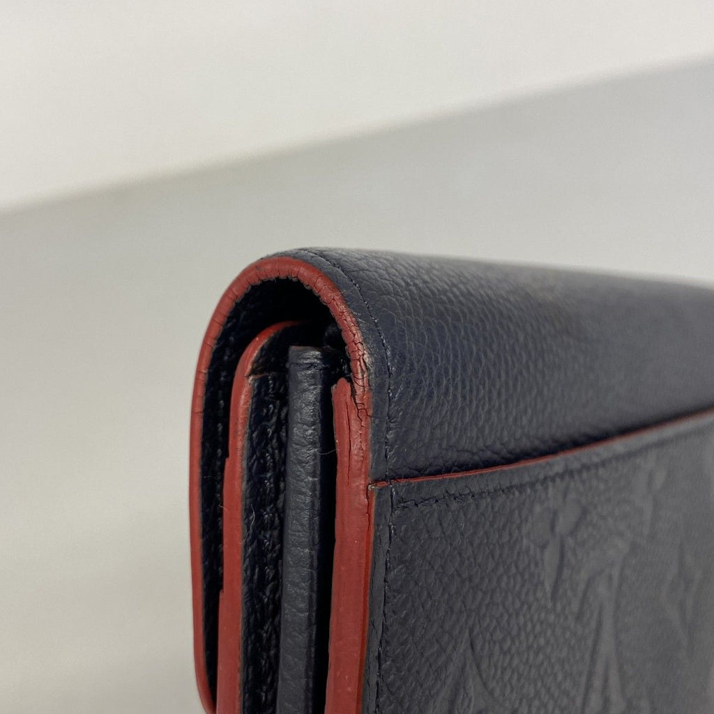 Louis Vuitton Wallet Monogram Empreinte Portefeuille Sarah Marine — view 6