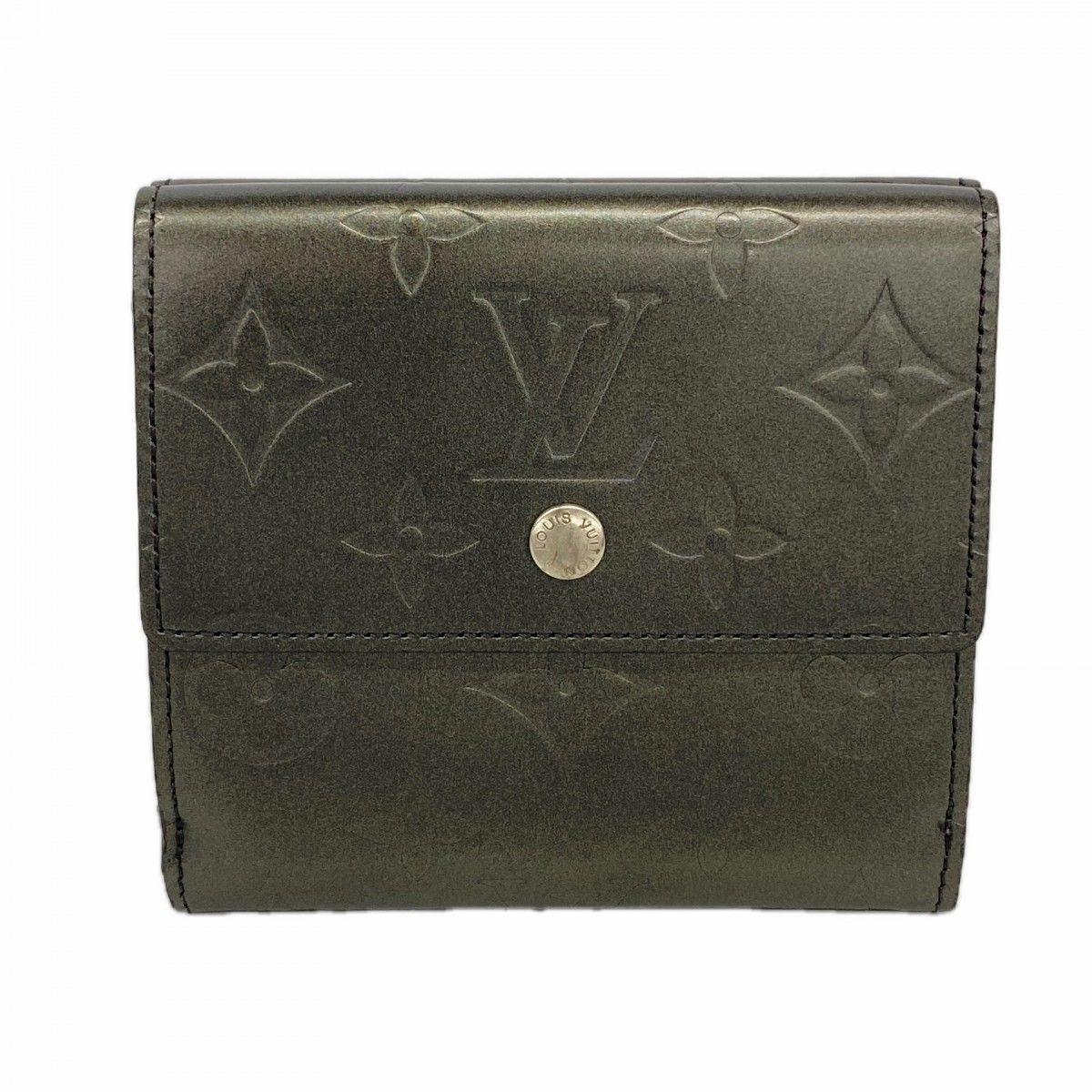 Louis Vuitton Trifold Wallet Monogram Matt Porte-Monnaie Billets Carte Cles Noir