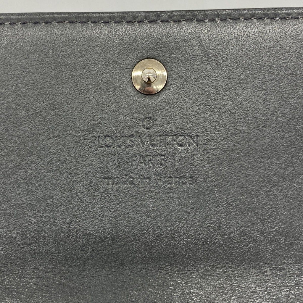 Louis Vuitton Trifold Wallet Monogram Matt Porte-Monnaie Billets Carte Cles Noir — view 4