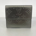 Louis Vuitton Trifold Wallet Monogram Matt Porte-Monnaie Billets Carte Cles Noir — view 8