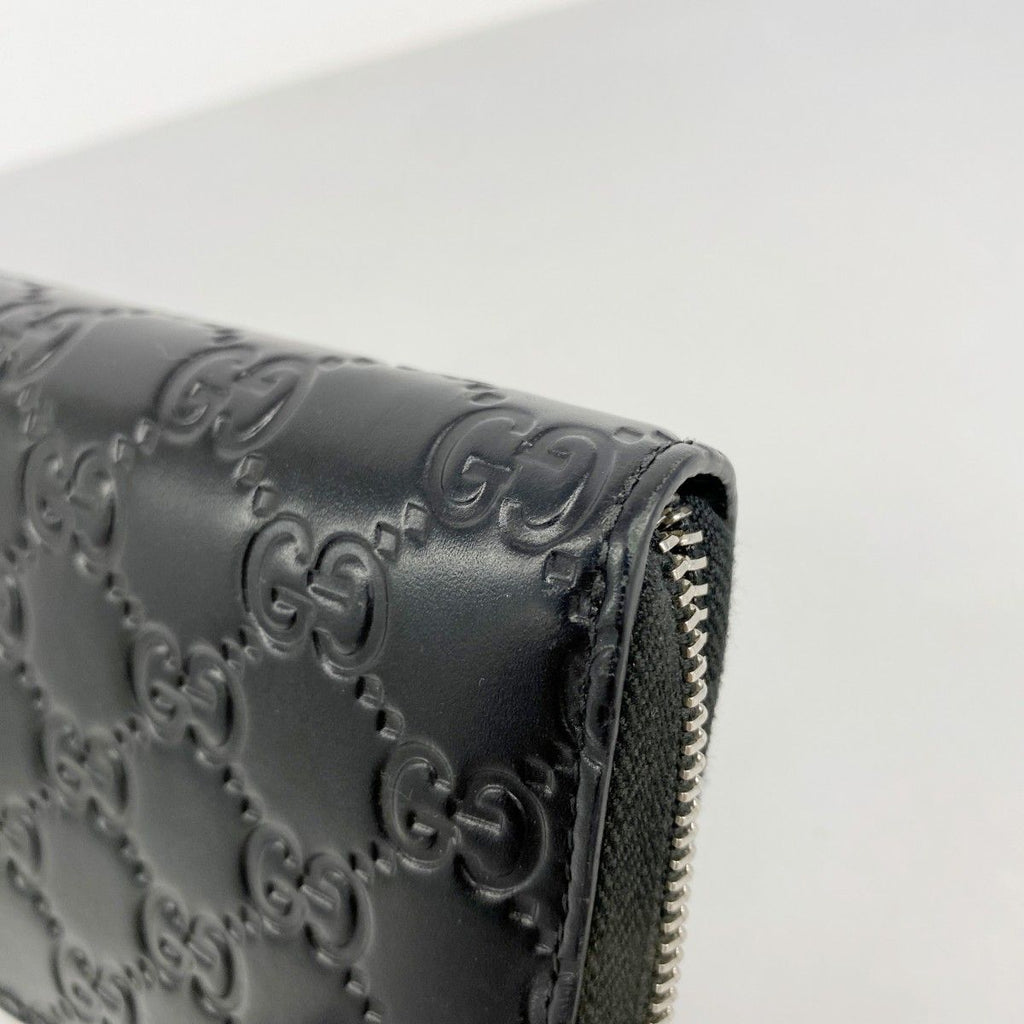 Gucci Wallet Guccissima Leather Black Silver — view 5