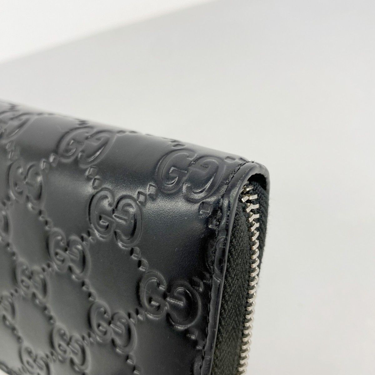 Gucci Wallet Guccissima Leather Black Silver — view 5