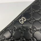 Gucci Wallet Guccissima Leather Black Silver — view 8