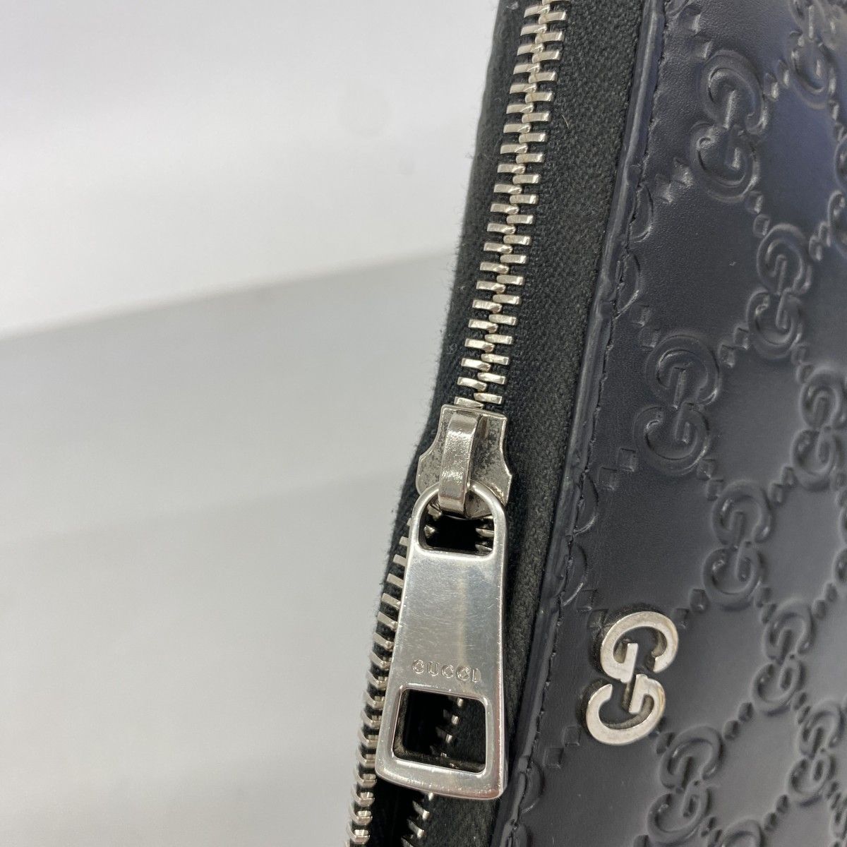 Gucci Wallet Guccissima Leather Black Silver — view 7
