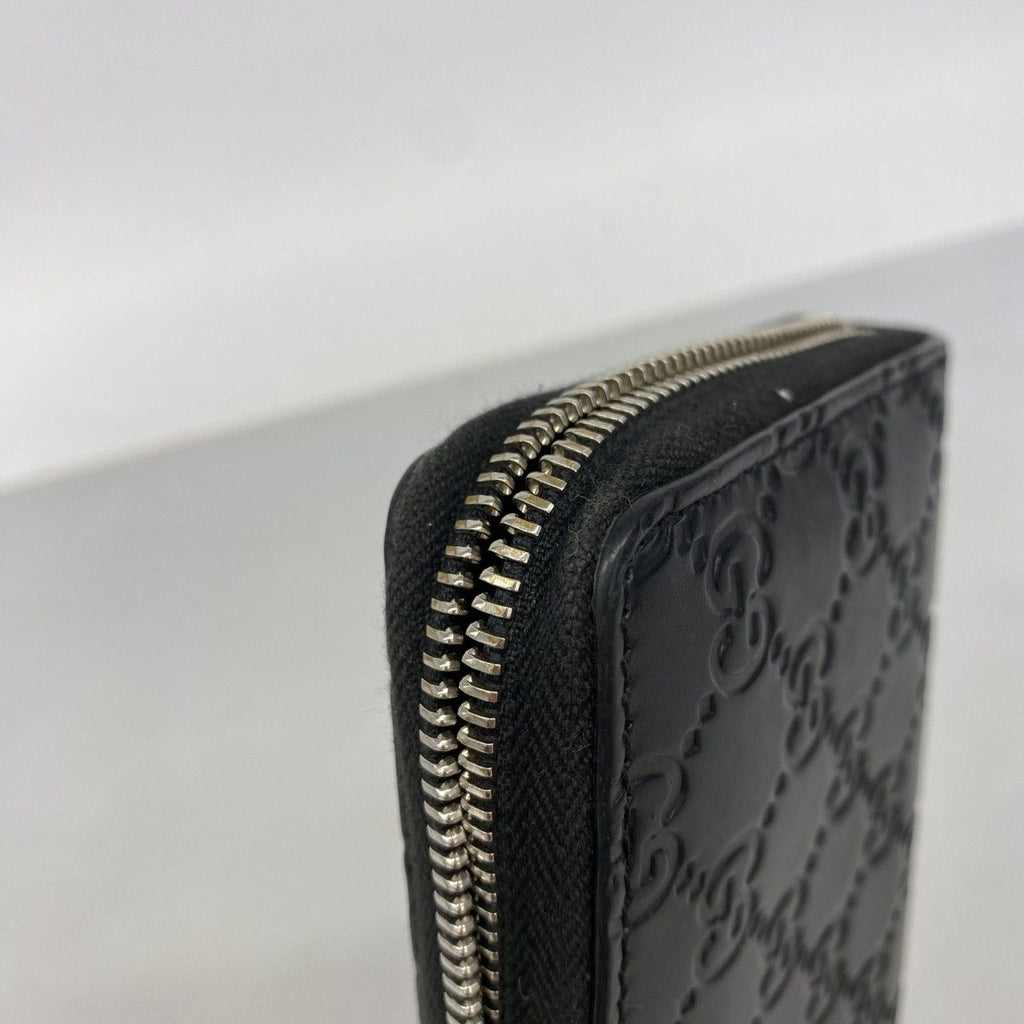 Gucci Wallet Guccissima Leather Black Silver — view 6