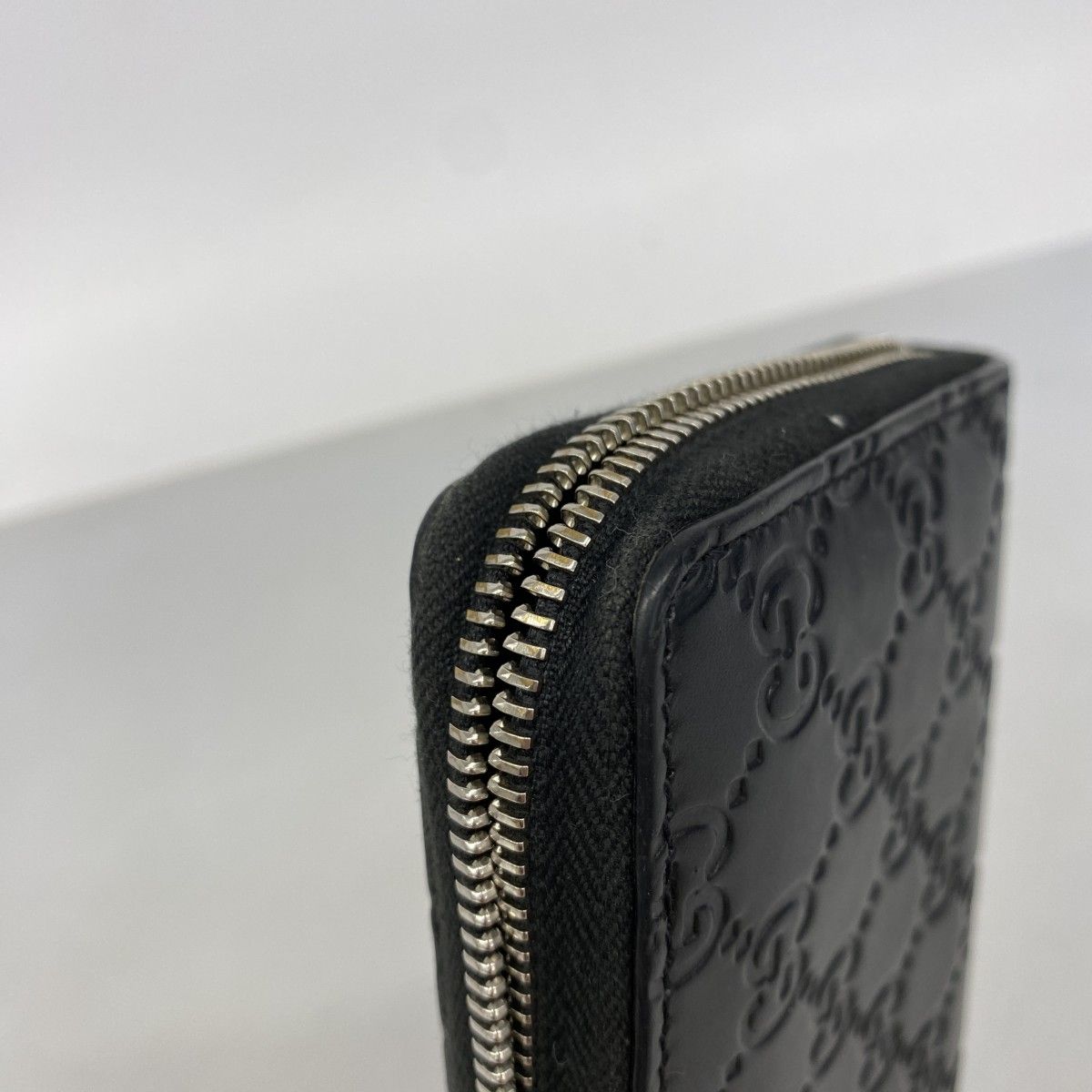 Gucci Wallet Guccissima Leather Black Silver — view 6