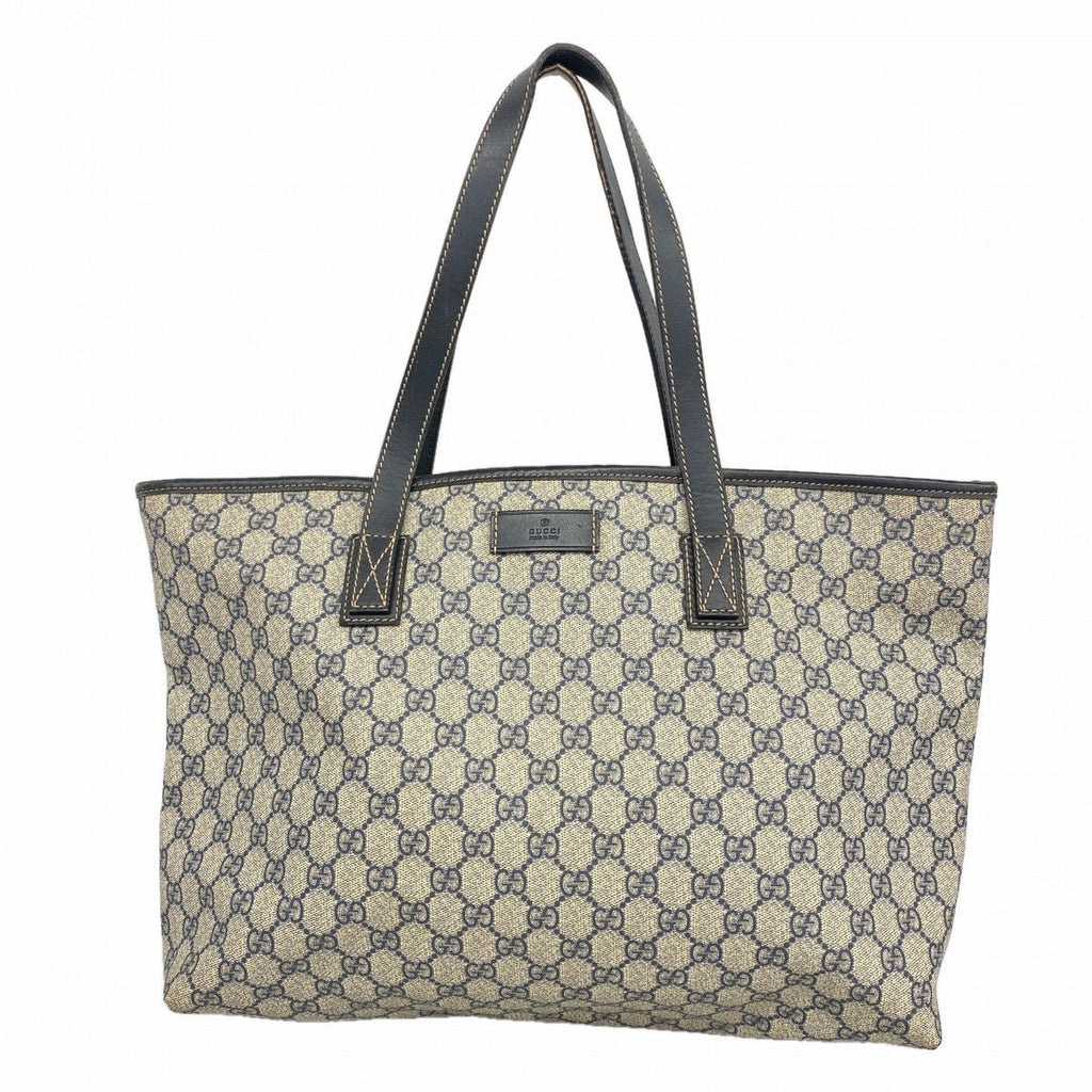 Gucci Tote GG Supreme Navy Silver