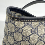 Gucci Tote GG Supreme Navy Silver — view 7