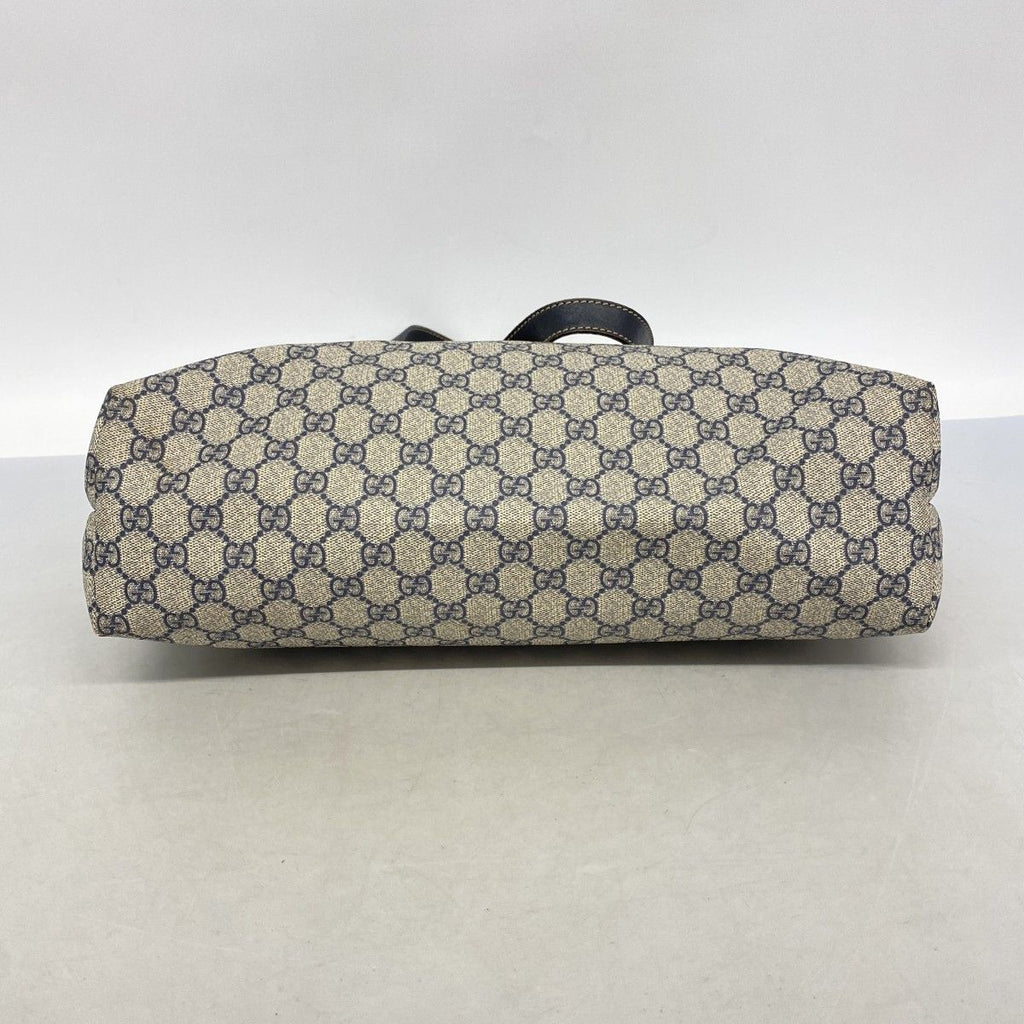 Gucci Tote GG Supreme Navy Silver — view 3