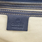 Gucci Tote GG Supreme Navy Silver — view 5
