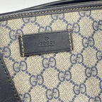Gucci Tote GG Supreme Navy Silver — view 9