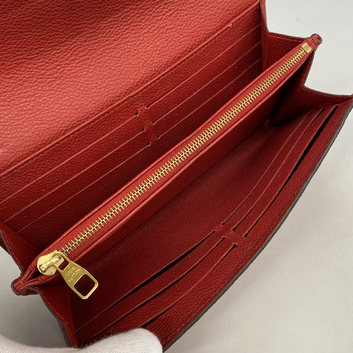 Louis Vuitton Wallet Monogram Empreinte Portefeuille Sarah Cerise — view 3