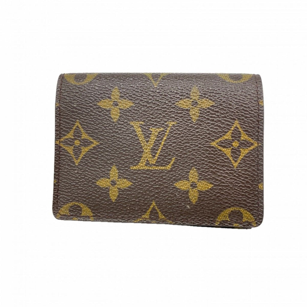 Louis Vuitton Card Case Monogram Envelope Business Holder Brown