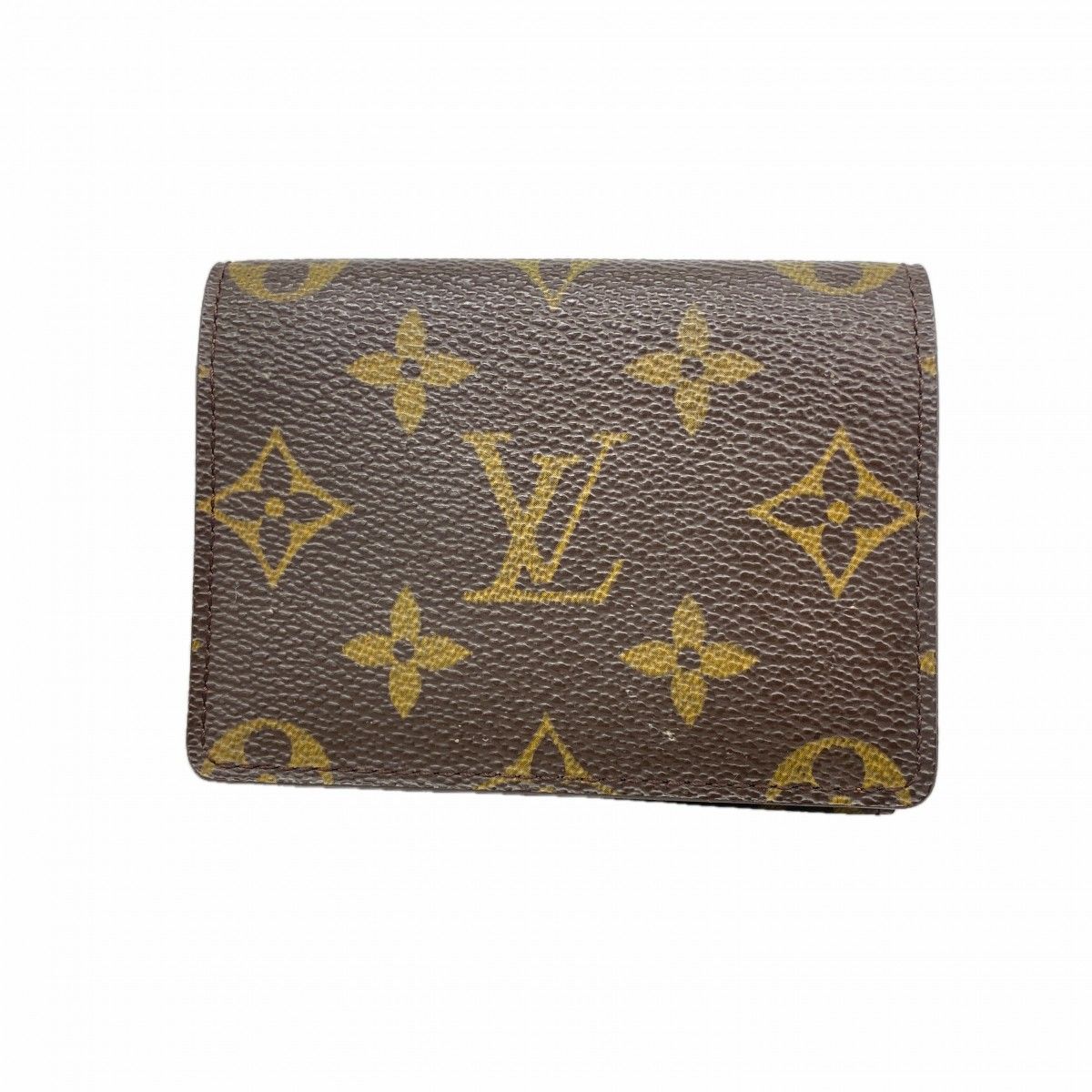 Louis Vuitton Card Case Monogram Envelope Business Holder Brown