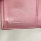 Dior Trifold Wallet Cannage Enamel Pink Gold — view 4