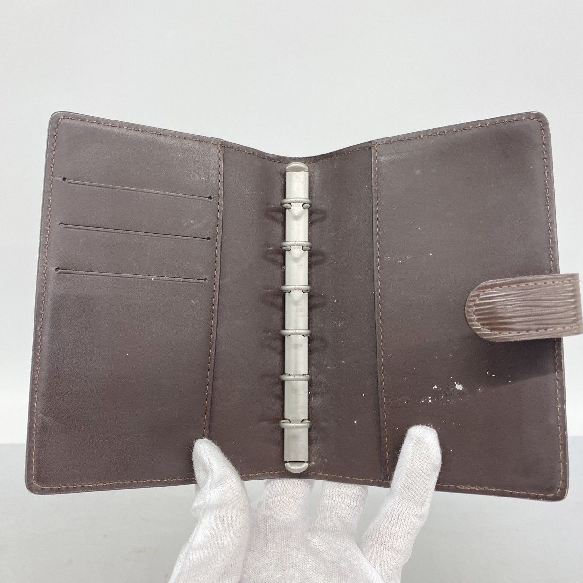 Louis Vuitton Notebook Cover Epi Agenda PM Mocarre — view 3