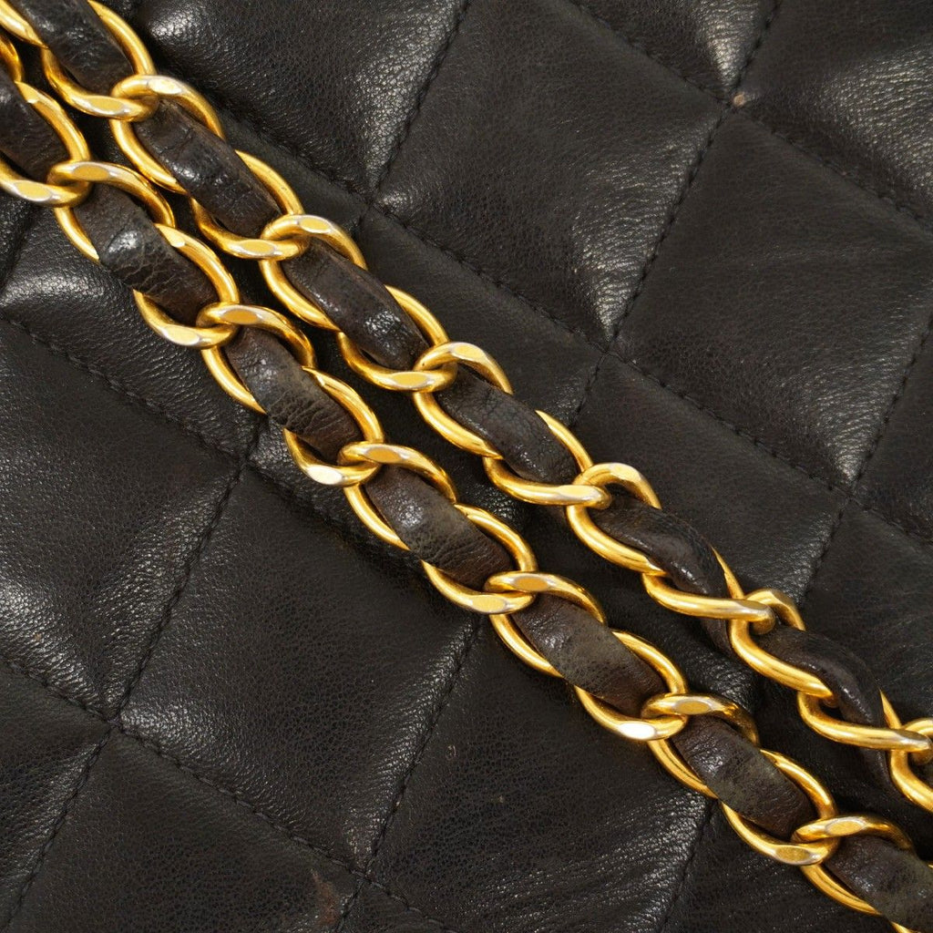 Chanel Shoulder Bag Diana Lambskin Black Gold — view 9