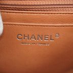 Chanel Shoulder Bag Mini Quilted Caviar Leather Brown Silver — view 5