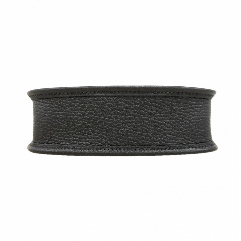 Hermes Shoulder Bag Evelyne TPM Taurillon Clemence Black Gold — view 3