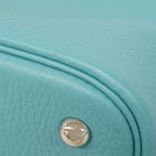 Hermes Handbag Bolide 31 Taurillon Clemence Blue Atoll Silver 2-Way — view 7