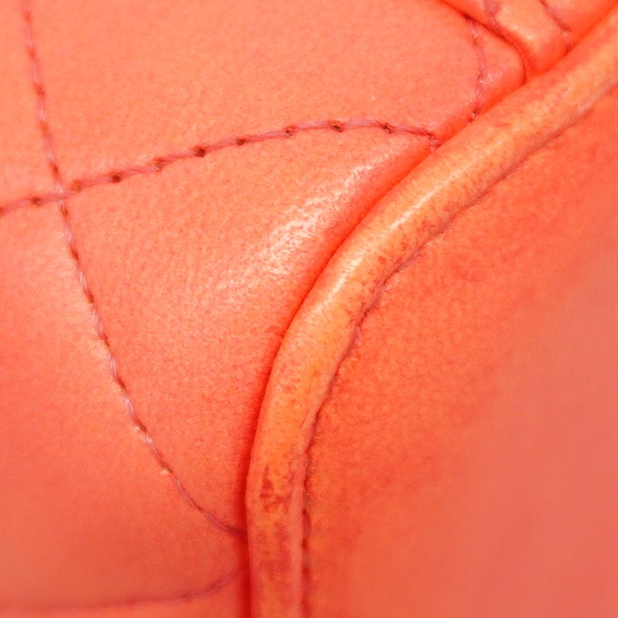 Chanel Vanity Bag Quilted Lambskin Salmon Pink Gold — view 6