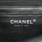 Chanel Shoulder Bag Deca Quilted Caviar Leather Black Silver — view 5
