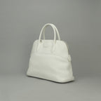 Hermes Bolide 35 Tote Shoulder Bag Fjord White Silver — view 2