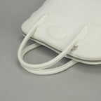 Hermes Bolide 35 Tote Shoulder Bag Fjord White Silver — view 4