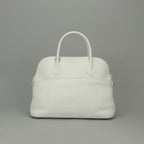 Hermes Bolide 35 Tote Shoulder Bag Fjord White Silver — view 3
