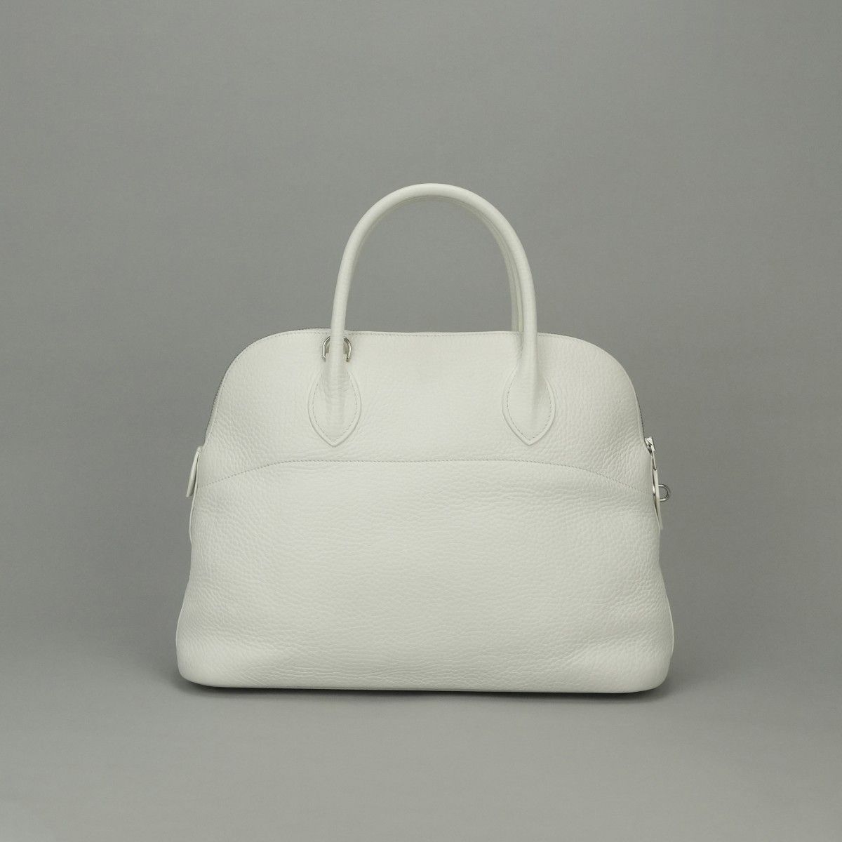 Hermes Bolide 35 Tote Shoulder Bag Fjord White Silver — view 3
