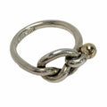 Tiffany & Co Love Knot Ring 18k Yellow Gold Silver