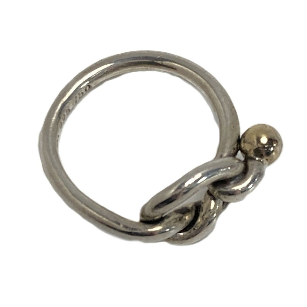 Tiffany & Co Love Knot Ring 18k Yellow Gold Silver — view 3