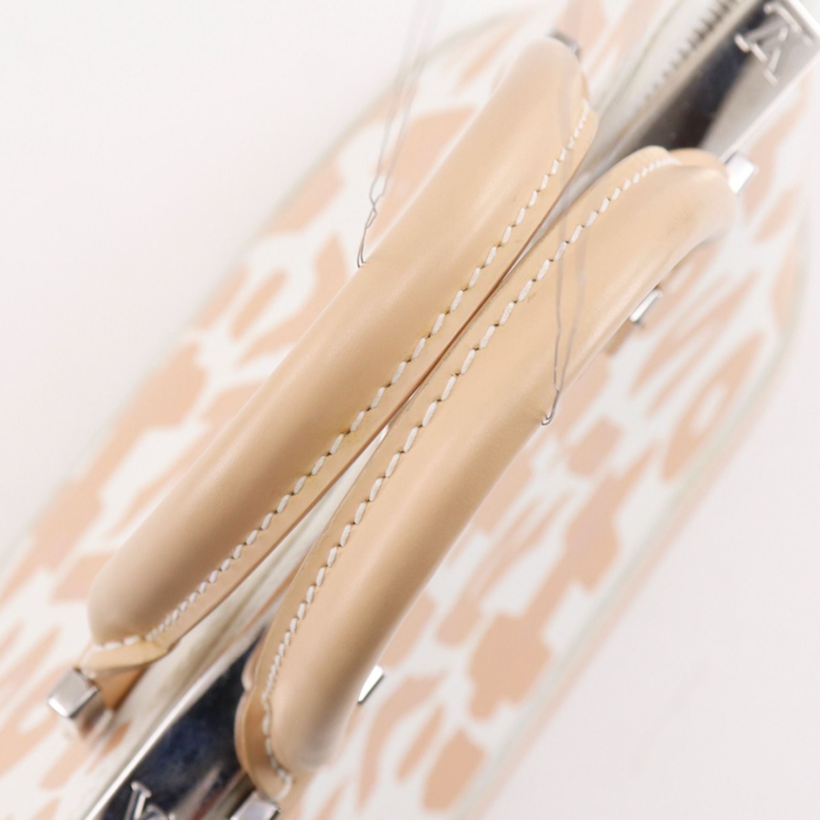 Louis Vuitton Alma PM Graffiti Calfskin Beige White Handbag — view 5