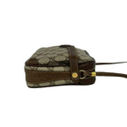 Gucci Vintage GG Logo Pattern Leather Mini Shoulder Bag Pochette Brown — view 6