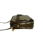 Gucci Vintage GG Logo Pattern Leather Mini Shoulder Bag Pochette Brown — view 5