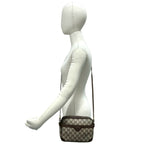 Gucci Vintage GG Logo Pattern Leather Mini Shoulder Bag Pochette Brown — view 2