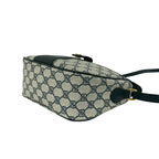 Gucci Vintage Sherry Line GG Logo Pattern Leather Shoulder Bag Pochette Navy — view 8