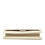 Saint Laurent Crossbody Flap Shoulder Bag White Leather — view 3