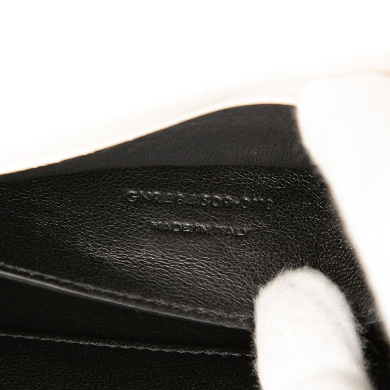 Saint Laurent Crossbody Flap Shoulder Bag White Leather — view 6