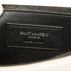 Saint Laurent Crossbody Flap Shoulder Bag White Leather — view 5