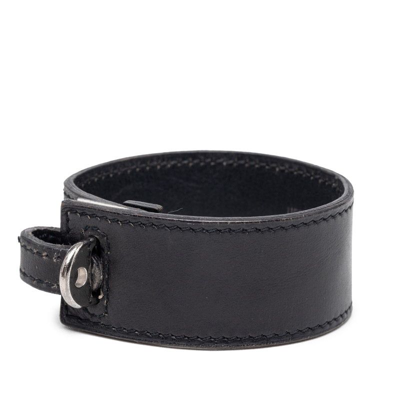 Hermes Artemis Bracelet Black Leather — view 2
