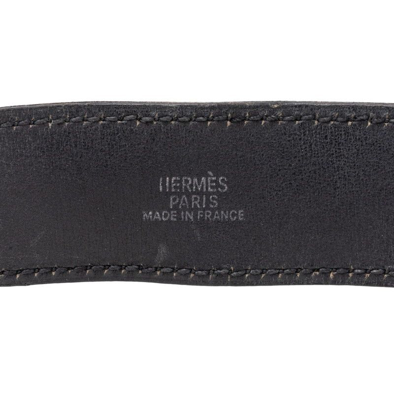 Hermes Artemis Bracelet Black Leather — view 5