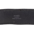Hermes Artemis Bracelet Black Leather — view 5