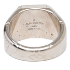 Louis Vuitton Monogram Signet Ring M Silver Metal — view 6