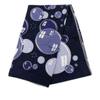 Hermes Carre 90 Bal de Bulles Scarf Oversized Navy Silk