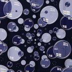 Hermes Carre 90 Bal de Bulles Scarf Oversized Navy Silk — view 2