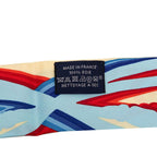Hermes Twilly Brides de Gala Shadow Scarf Red Blue Multicolor Silk — view 4
