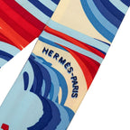 Hermes Twilly Brides de Gala Shadow Scarf Red Blue Multicolor Silk — view 3