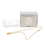 Dior CD Logo Oval Chain Pendant Gold Plated Rhinestone — view 6